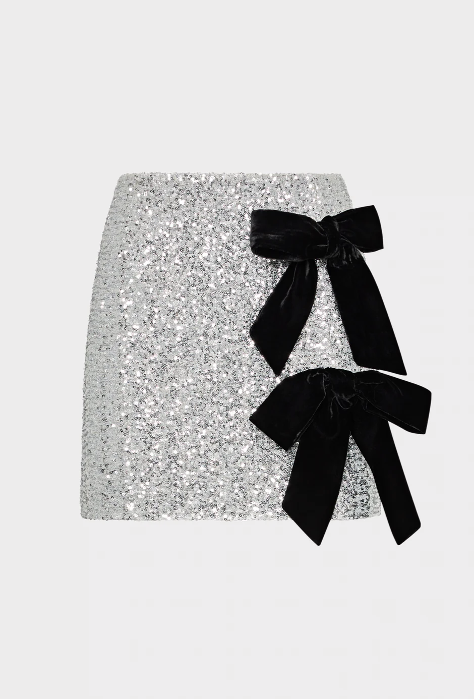 Rhea Sequin Bow Tie Mini Skirt - Lukka Boutique