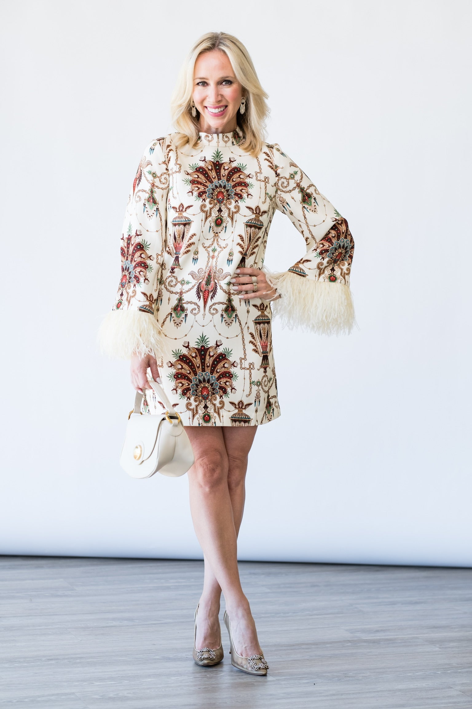 Vida Dress in Bejeweled Ivory - Lukka Boutique