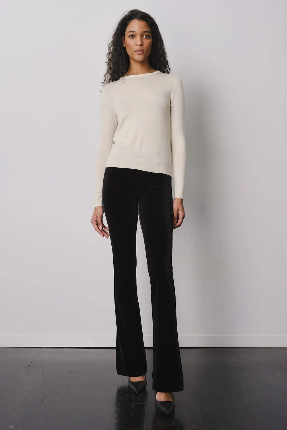 Bellini Velvet Pant in Black