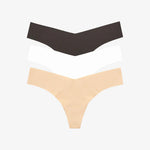 Classic Solid Thong 3-Pack - Lukka Boutique