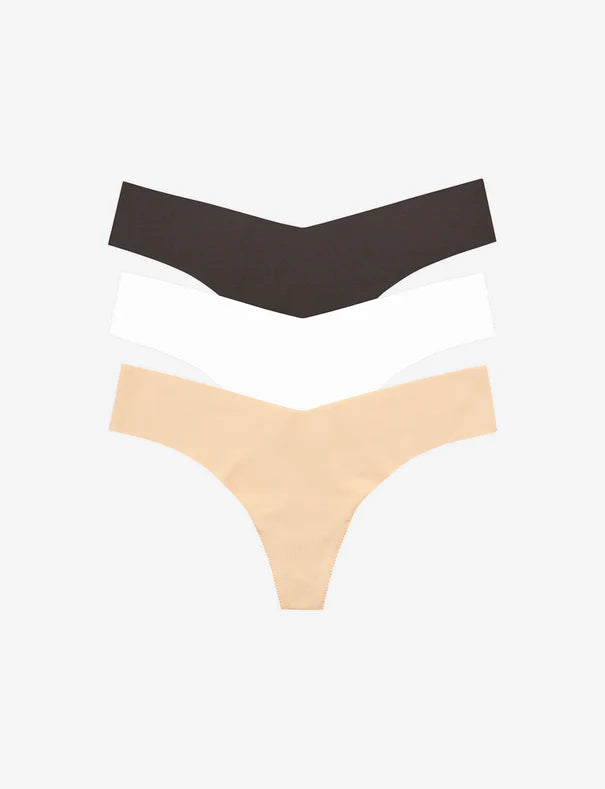 Classic Solid Thong 3-Pack - Lukka Boutique