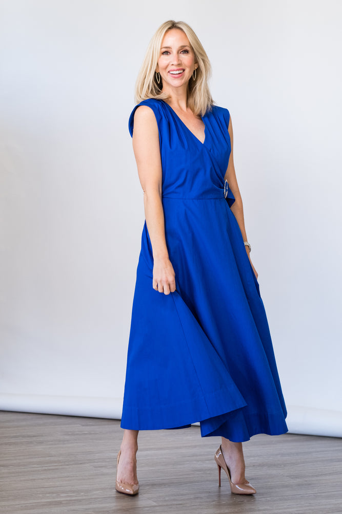 
                  
                    Aimee Wrap Dress in Topaz
                  
                