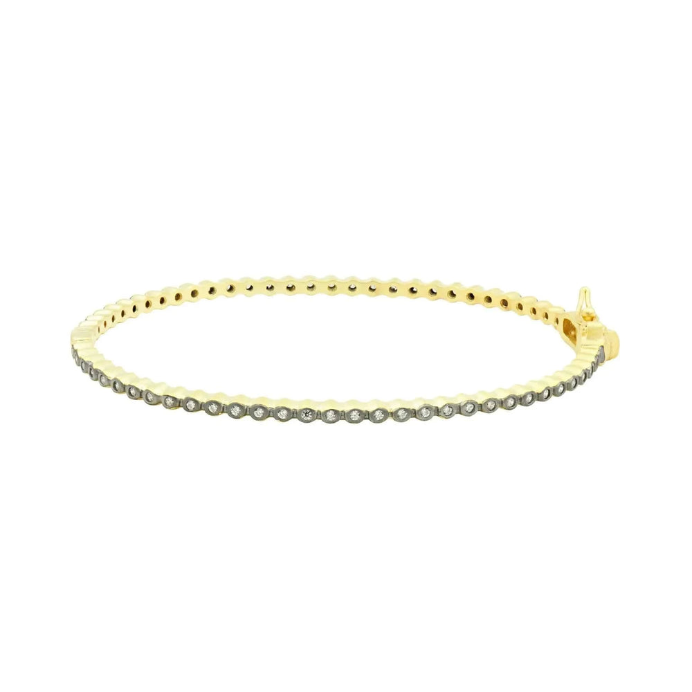 Signature Bezel Pave Bangle