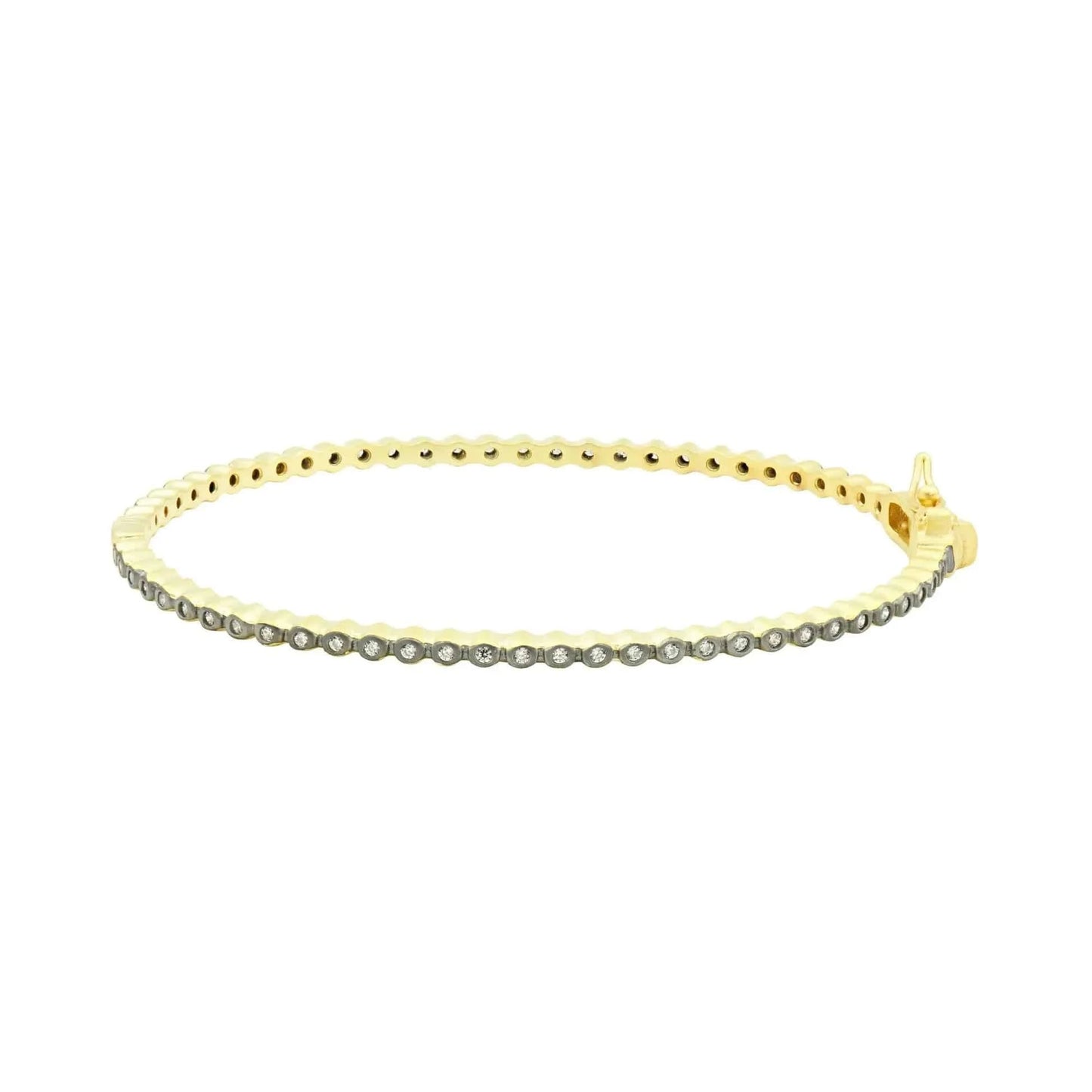 Signature Bezel Pave Bangle