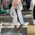 Hooded Coat With Zipper - Lukka Boutique