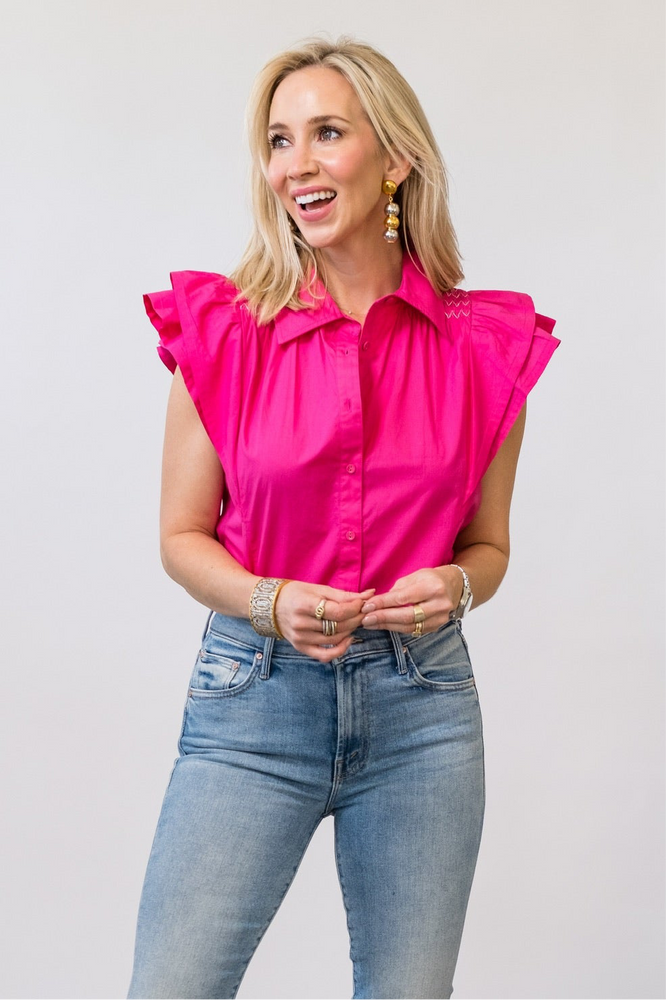 
                  
                    Marceline Top in Pink Petunia
                  
                