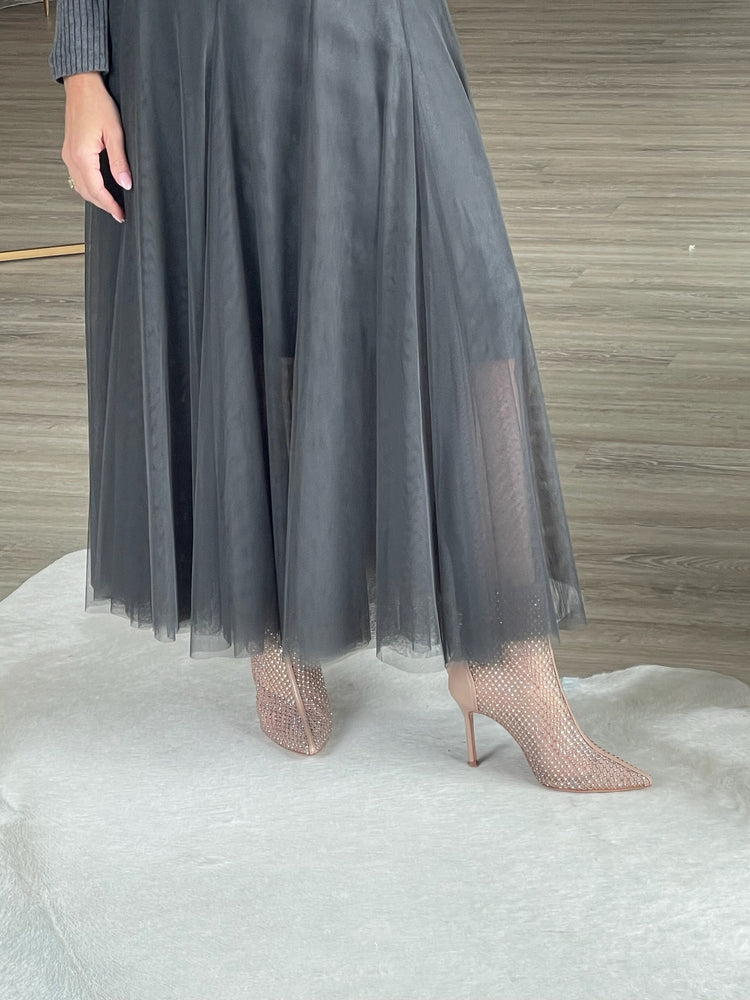 
                  
                    Lilliana Tulle Skirt with Wool Trim
                  
                