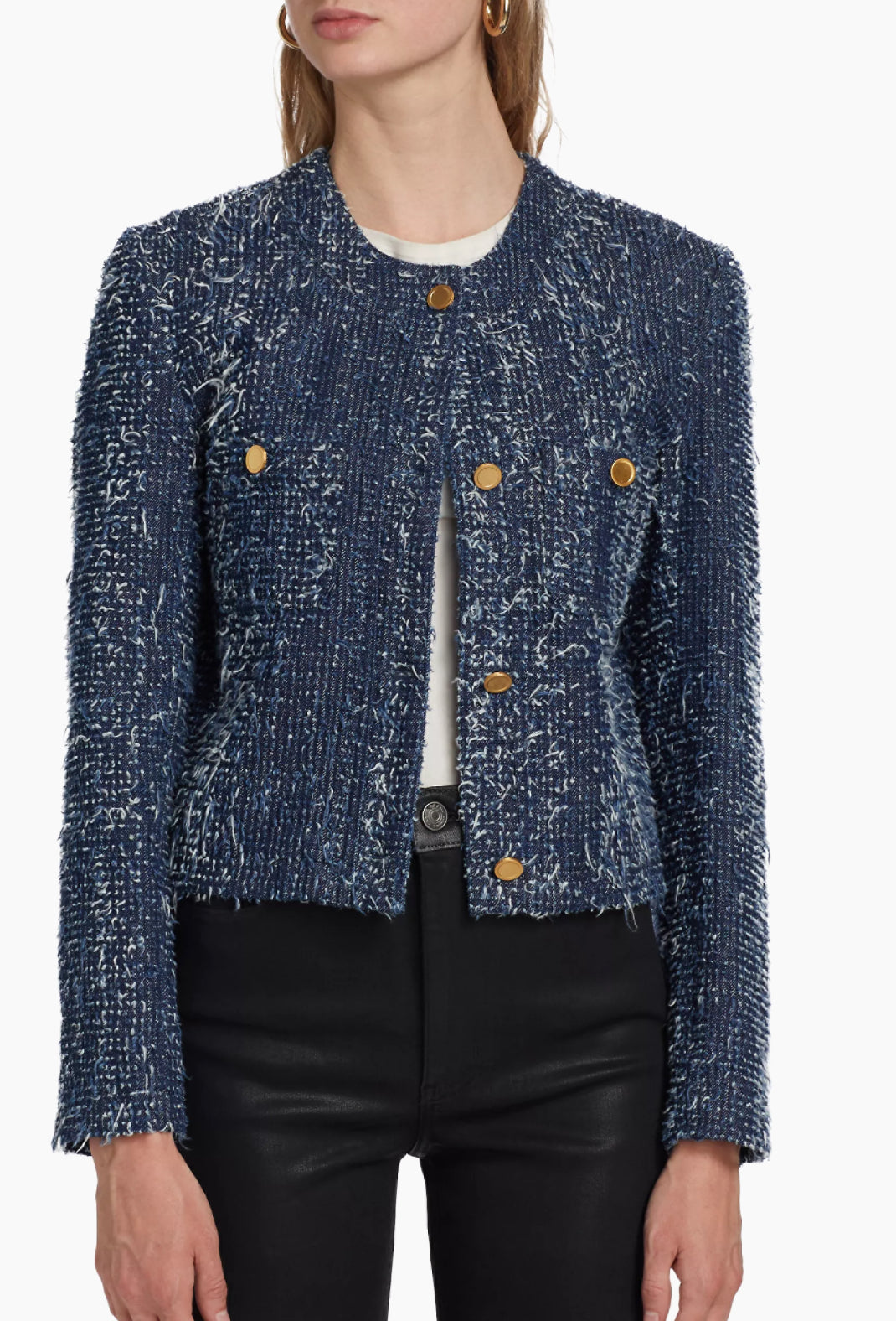 
                  
                    Denim Boucle Jacket
                  
                