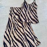Tiger Print Silky Tank Top