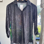 Tiger Roll Up Crushed Shirt With Stones - Lukka Boutique