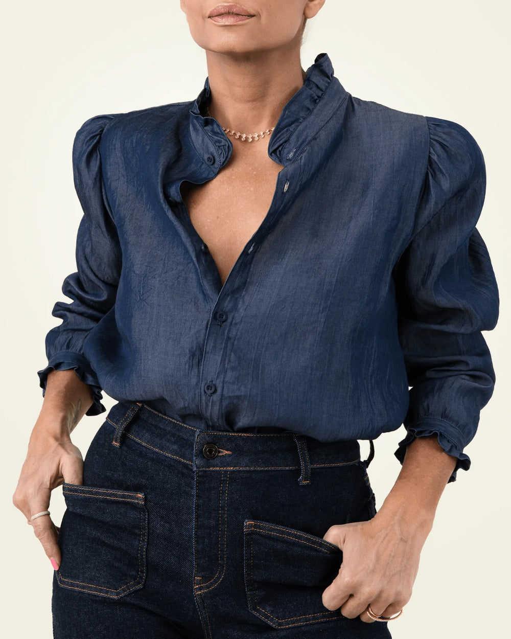 Peggy Denim Button Down