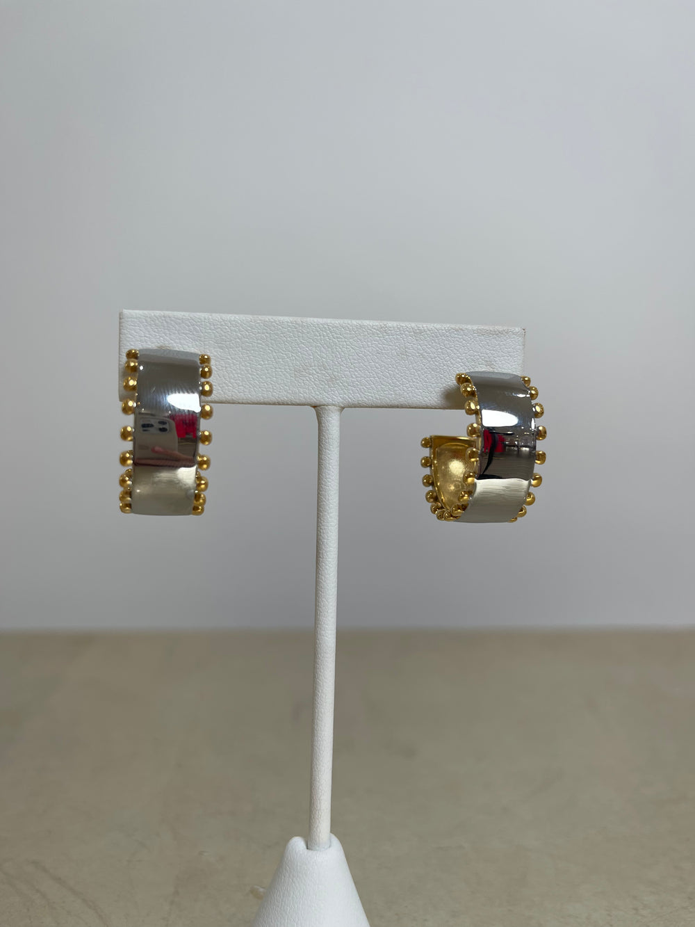 Two-Tone Hoop Earring