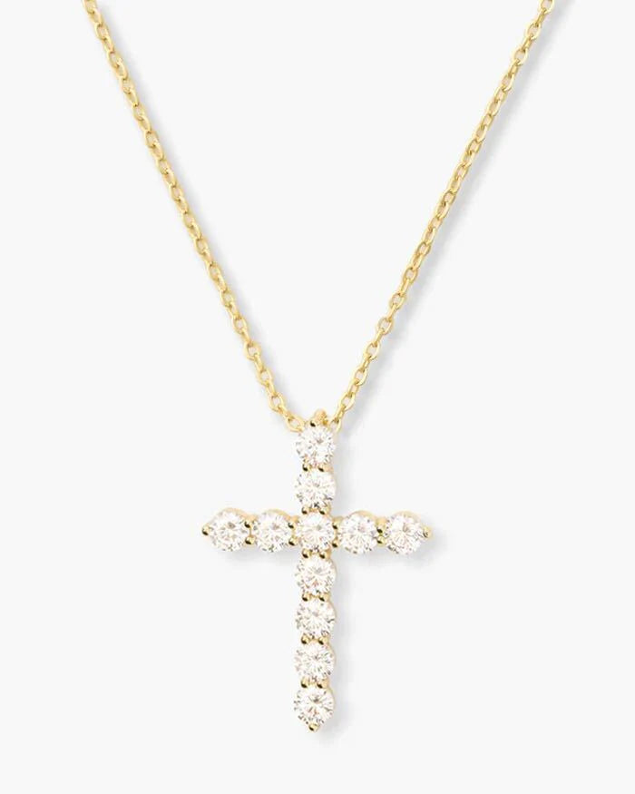 Oh She Fancy Small Cross Pendant Necklace