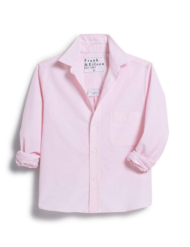 
                  
                    Silvio Untuckable Button-Up Shirt in Light Pink Stripe
                  
                