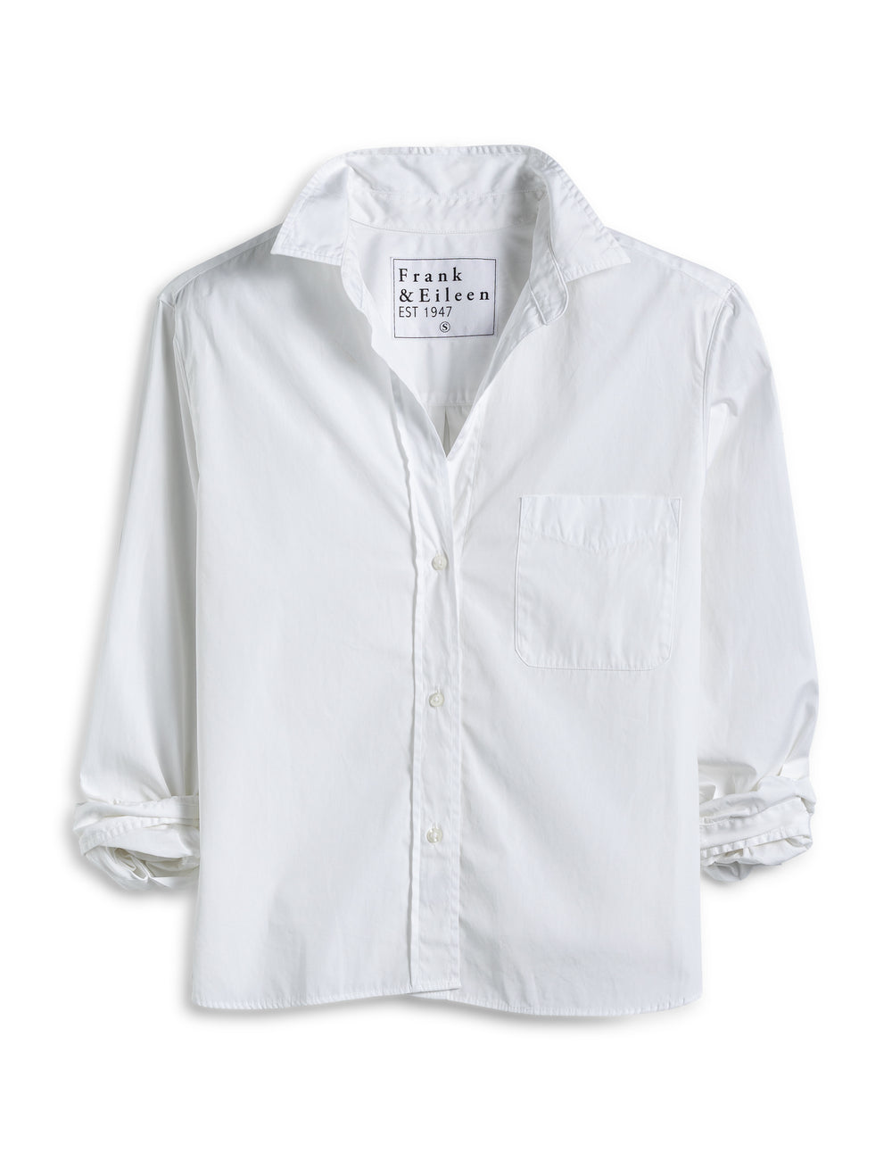 Silvio Untuckable Button-Up Shirt in White