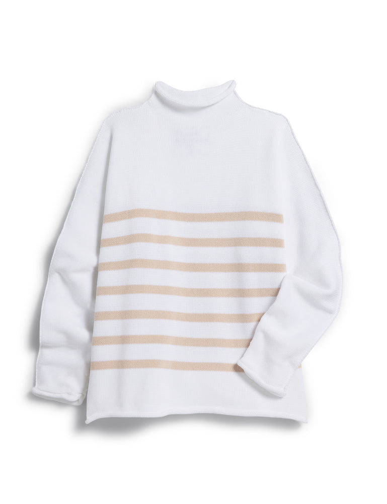 
                  
                    Monterey Sweater in Rose Stripe
                  
                