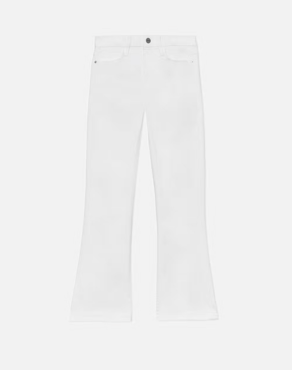 Le Crop Mini Boot in Blanc