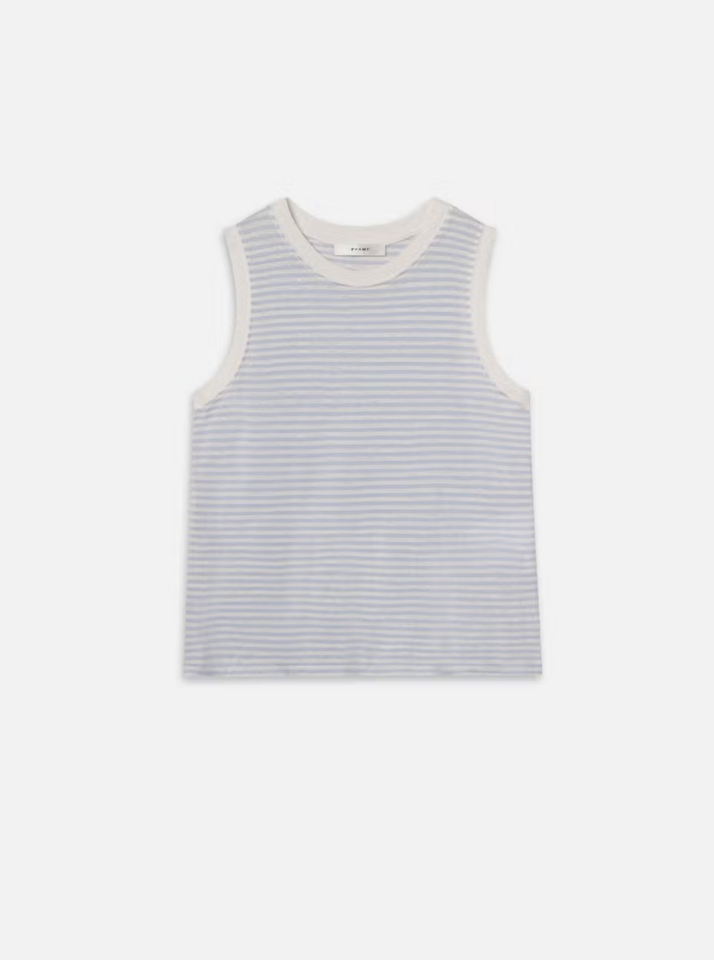 Muscle Crew Tee in Light Chambray