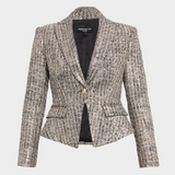 Mara Tweed Blazer in Gold Multi