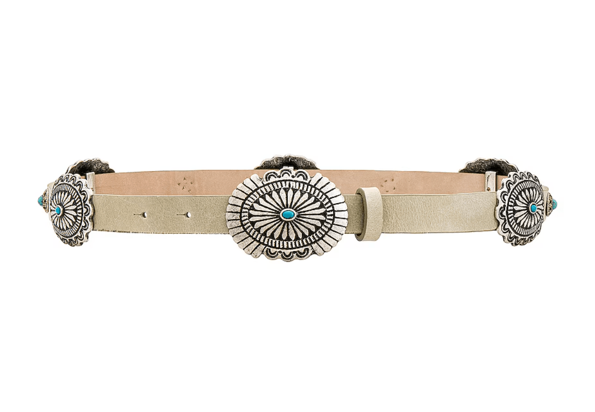 Iris Concho Belt in Bone - Lukka Boutique