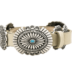 Iris Concho Belt in Bone - Lukka Boutique