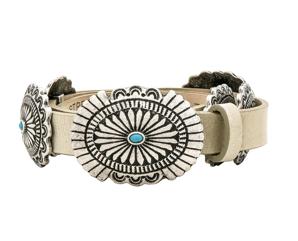 Iris Concho Belt in Bone - Lukka Boutique