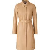 Wendy Leather Coat in Teak - Lukka Boutique