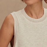 Beatrice Midi Dress in Ivory Marl - Lukka Boutique