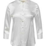 Dani Silk Blouse in Ivory - Lukka Boutique