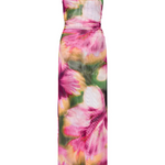 Athena Dress in Blurred Hibiscus - Lukka Boutique