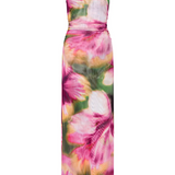 Athena Dress in Blurred Hibiscus - Lukka Boutique