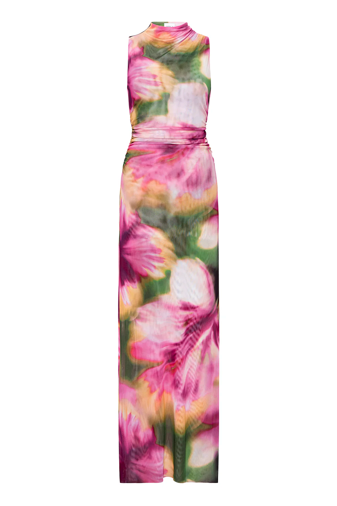 Athena Dress in Blurred Hibiscus - Lukka Boutique