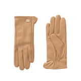 Dulce Leather Gloves in Teak - Lukka Boutique