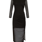 Night Out Mock Dress in Semi Sweet - Lukka Boutique