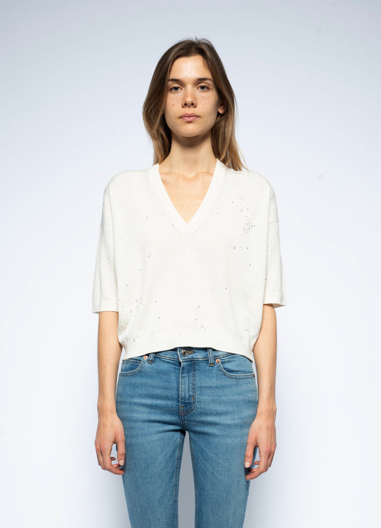 Wully Lico Sweater in Ecru - Lukka Boutique