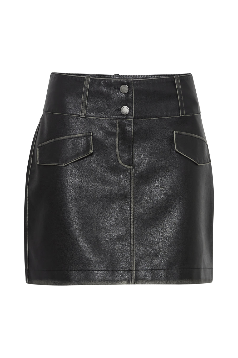 Casha Skirt in Aged Leather