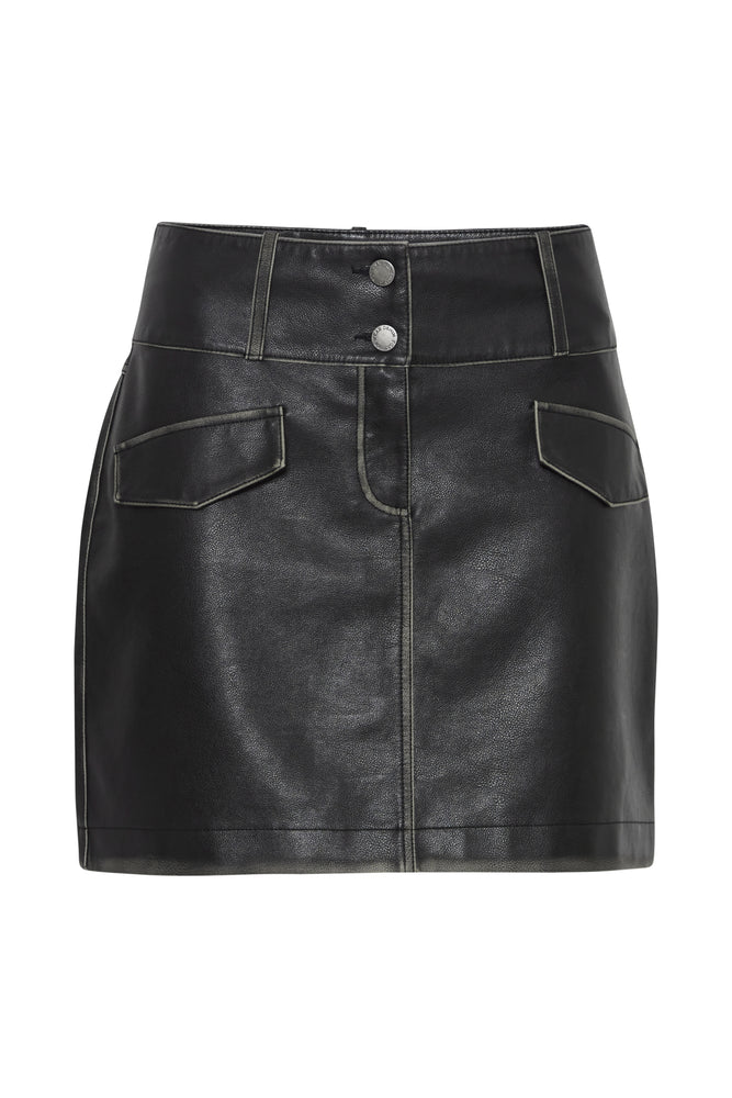 
                  
                    Casha Skirt in Aged Leather
                  
                