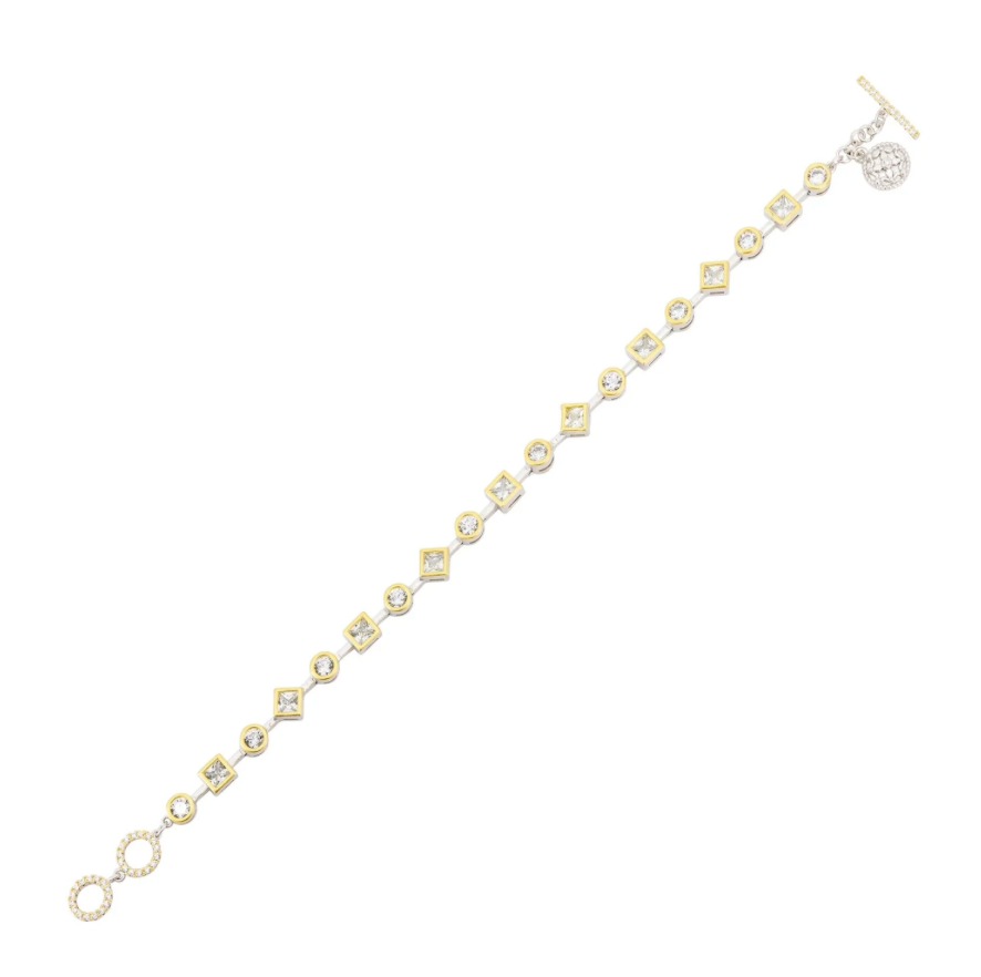 Midnight Mosaic Pave Toggle Bracelet - Lukka Boutique