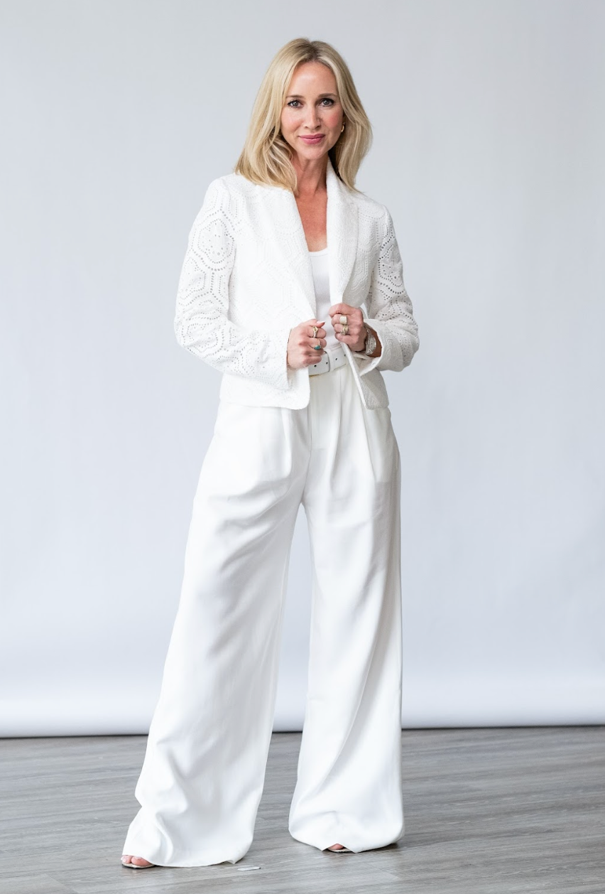Milo Blazer in White - Lukka Boutique