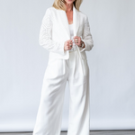 Milo Blazer in White - Lukka Boutique