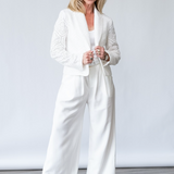Milo Blazer in White - Lukka Boutique