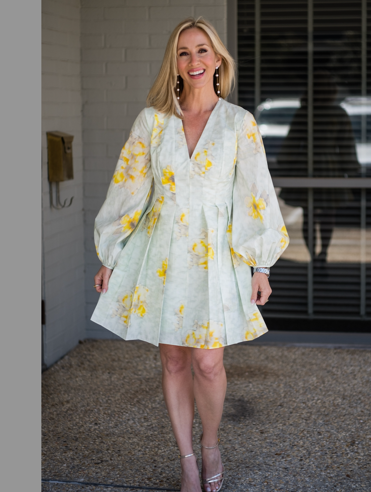Yara Poplin Dress in Sage Combo - Lukka Boutique