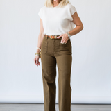 The Refined Pant in Tree Moss - Lukka Boutique