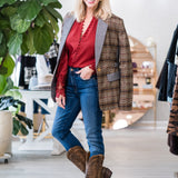 Bianca Jacket in Plaid Combo
