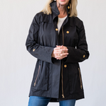 Tess Rain Jacket in Black - Lukka Boutique