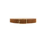 Milla Suede Belt in Bronze Gold