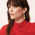 Organic Shaped Earring in Gold - Lukka Boutique