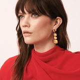 Organic Shaped Earring in Gold - Lukka Boutique