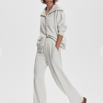 The Wide Leg Pant 28 in Ivory Marl - Lukka Boutique