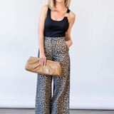 Leopard Print Wide Leg Pants - Lukka Boutique